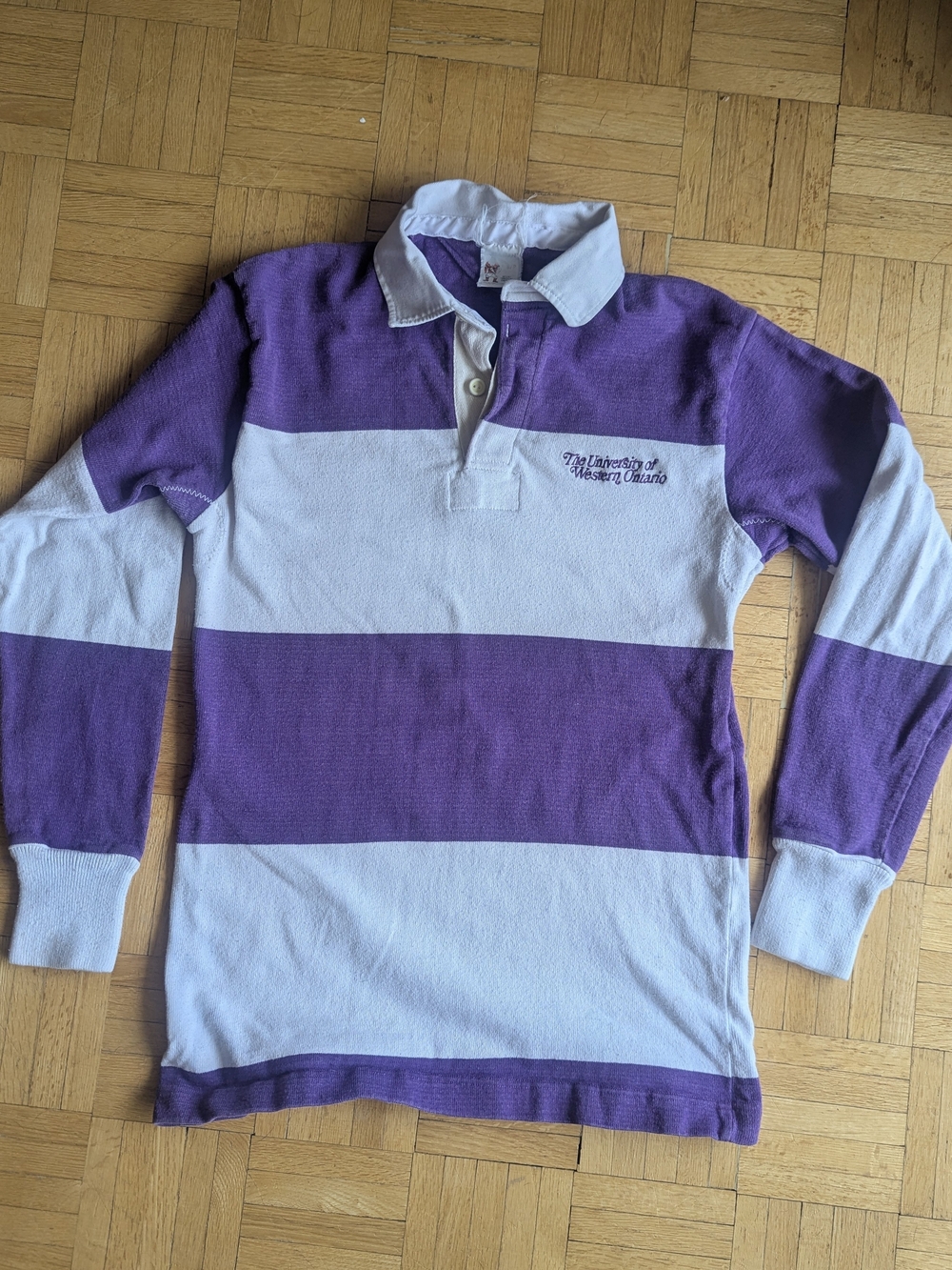 University of Western Ontario Purple & White Rugby Shirt